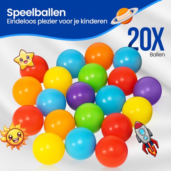 Babygym speelkleed – Velox Goods VL-505 5-in-1 activiteitenmat & ballenbak – Ruimtemotief – Zacht wasbaar – 58x70 cm-Babygym-Ilumina Benelux