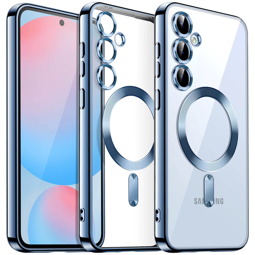 Samsung Galaxy S26 Plus Hoesjes – MagSafe Compatible – Ingebouwde Camera Lens Protector - Blauw-Ilumina Benelux