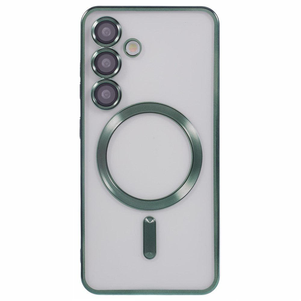 Samsung Galaxy A57 Hoesjes – MagSafe Compatible – Ingebouwde Camera Lens Protector - Groen-Ilumina Benelux
