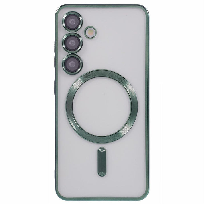 Samsung Galaxy A57 Hoesjes – MagSafe Compatible – Ingebouwde Camera Lens Protector - Groen-Ilumina Benelux