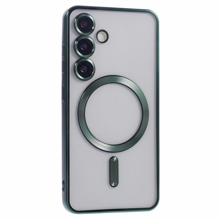 Samsung Galaxy A57 Hoesjes – MagSafe Compatible – Ingebouwde Camera Lens Protector - Groen-Ilumina Benelux