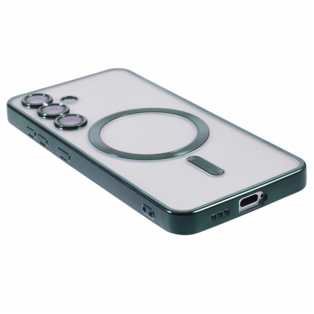 Samsung Galaxy A57 Hoesjes – MagSafe Compatible – Ingebouwde Camera Lens Protector - Groen-Ilumina Benelux