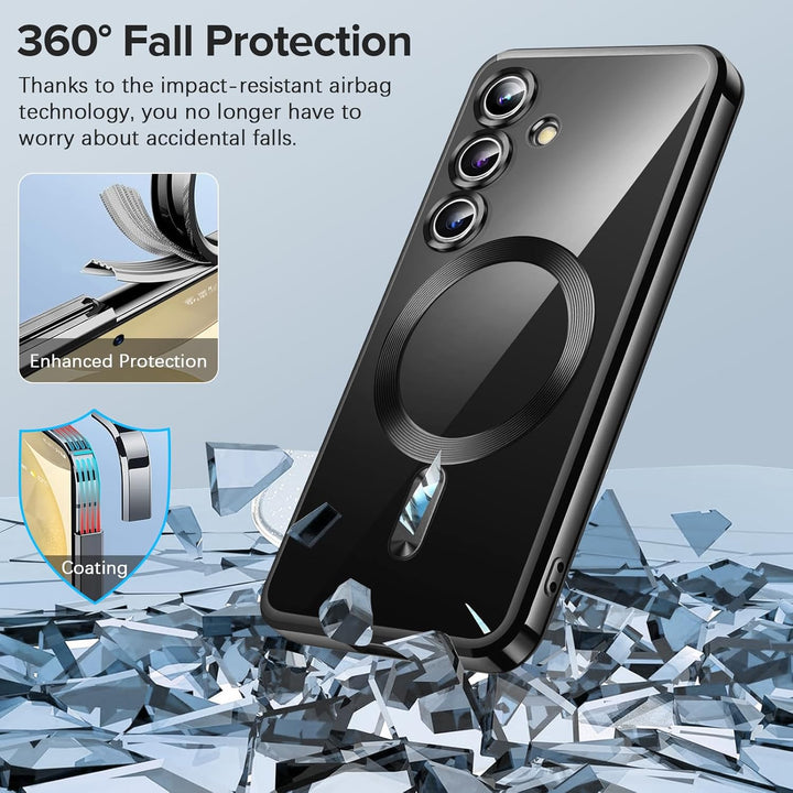 Samsung Galaxy A37 Hoesjes – MagSafe Compatible – Ingebouwde Camera Lens Protector - Zwart-Ilumina Benelux