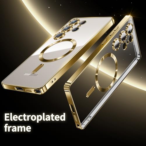 Samsung Galaxy S26 Ultra Hoesjes – MagSafe Compatible – Ingebouwde Camera Lens Protector - Goud-Hoesjes-Ilumina Benelux