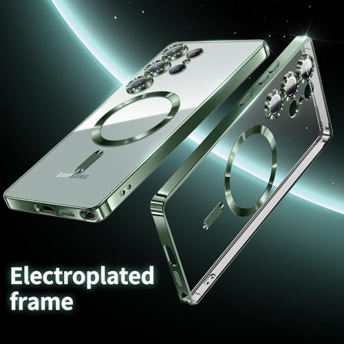 Samsung Galaxy S26 Ultra Hoesjes – MagSafe Compatible – Ingebouwde Camera Lens Protector - Groen-Hoesjes-Ilumina Benelux