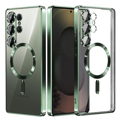 Samsung Galaxy S26 Ultra Hoesjes – MagSafe Compatible – Ingebouwde Camera Lens Protector - Groen-Hoesjes-Ilumina Benelux