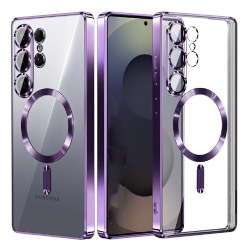 Samsung Galaxy S26 Ultra Hoesjes – MagSafe Compatible – Ingebouwde Camera Lens Protector - Paars-Hoesjes-Ilumina Benelux