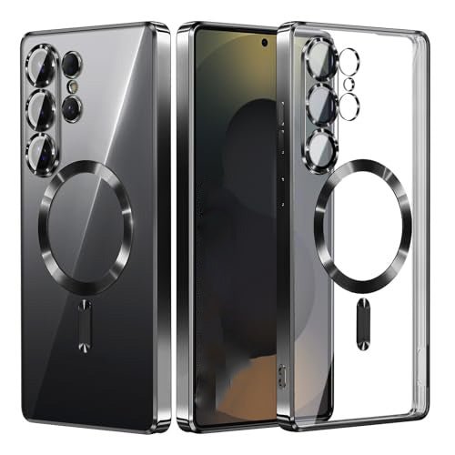 Backcover met 2x Screenprotector Samsung Galaxy S26 Ultra Hoesjes – MagSafe Compatible – Ingebouwde Camera Lens Protector - Zwart-Hoesjes-Ilumina Benelux
