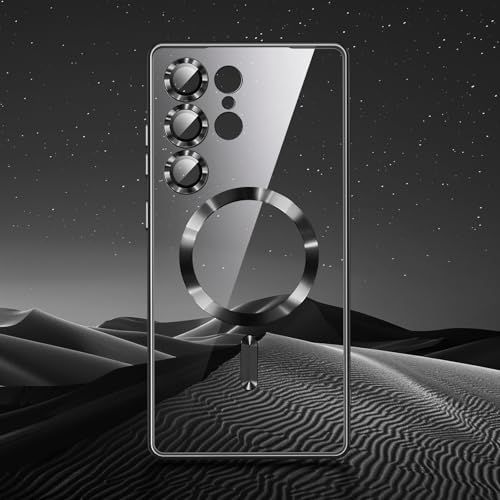 Backcover met 2x Screenprotector Samsung Galaxy S26 Ultra Hoesjes – MagSafe Compatible – Ingebouwde Camera Lens Protector - Zwart-Hoesjes-Ilumina Benelux