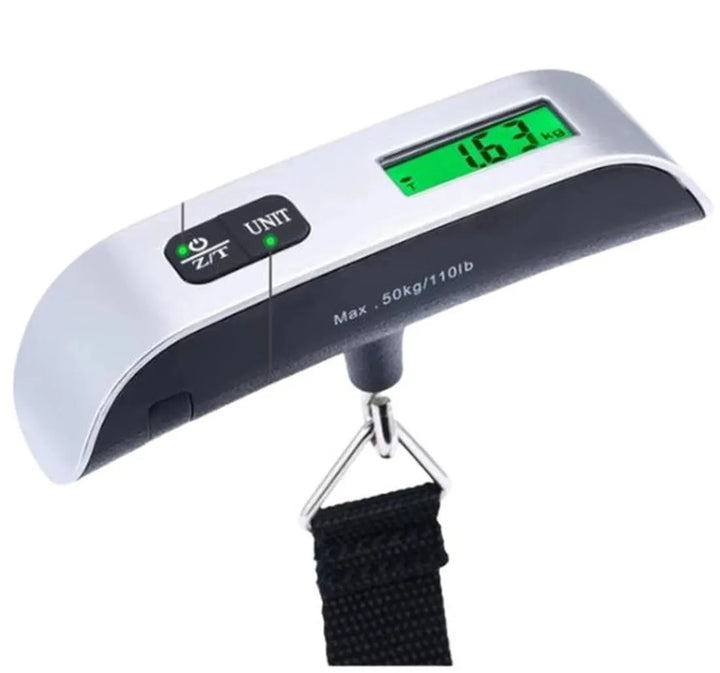 Bagageweegschaal – Digitale Hangweegschaal – LCD Display – 10g-50kg – Zwart-Ilumina Benelux