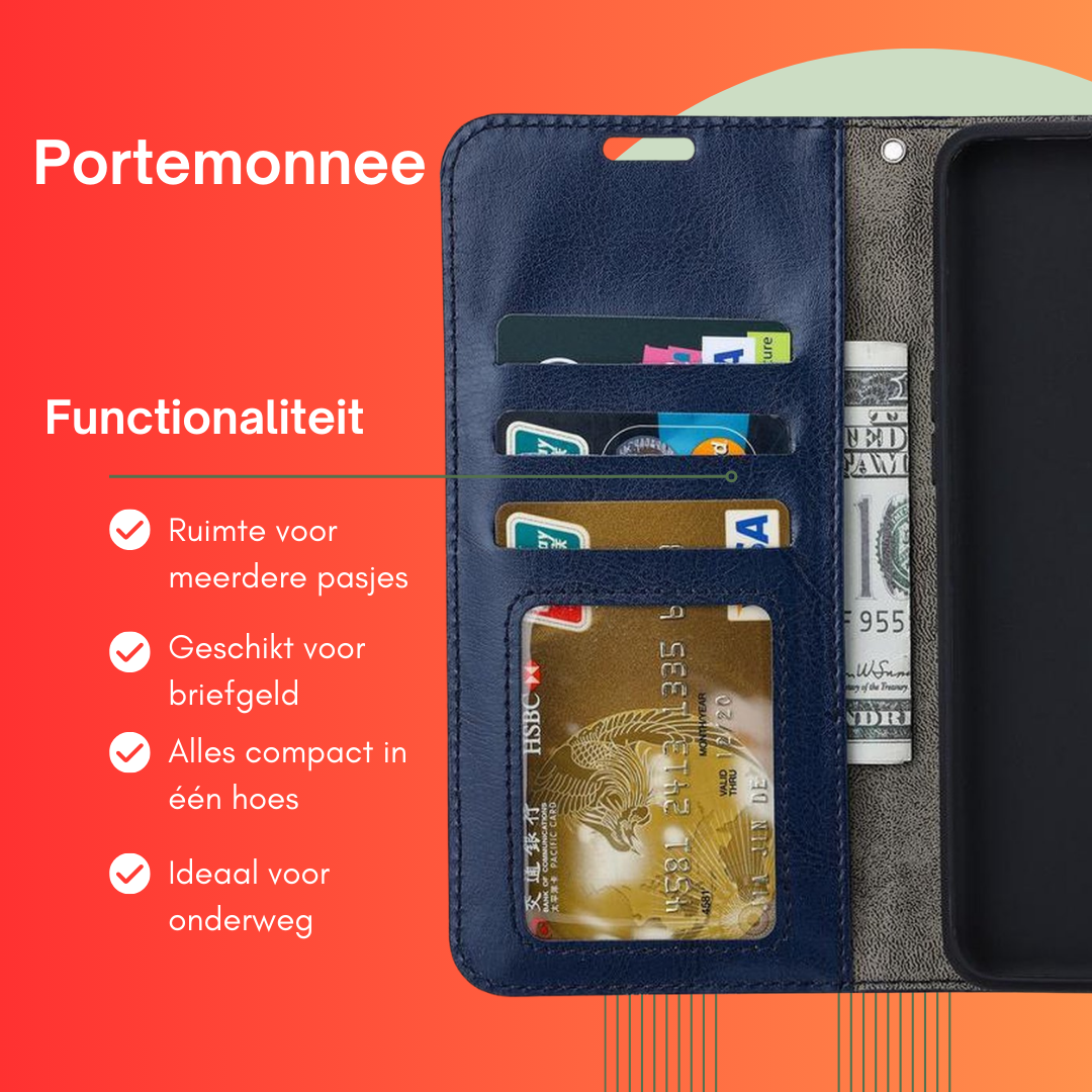 Portemonnee Book Case Hoesje Geschikt voor: Samsung Galaxy A36 - Blauw