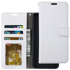Portemonnee Book Case Hoesje Geschikt voor: Samsung Galaxy A20s - Wit