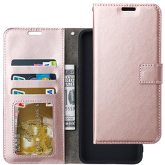 Portemonnee Book Case Hoesje Geschikt voor: Samsung Galaxy A20E - Roségoud