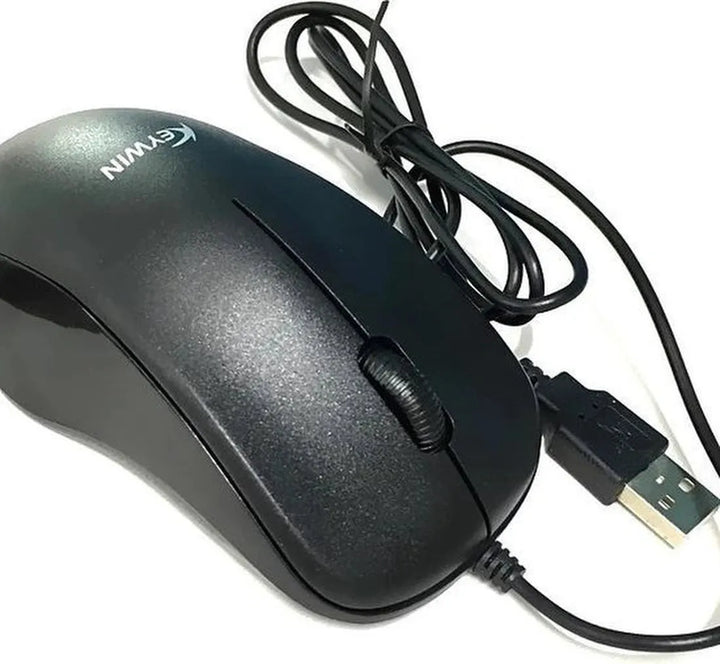 Bedrade computermuis – Keywin KW-08 – 3 toetsen – 1000 DPI – Zwart-Muis-Ilumina Benelux