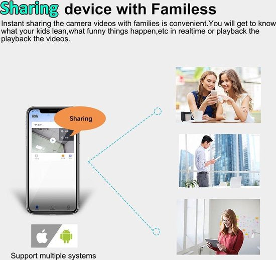 Beveiligingscamera Buiten – PTZ IP Camera WiFi 1080P – 355°/90° Draaibaar – Nachtzicht – Bewegingsdetectie – Audio – Cloud/TF Opslag-Ilumina Benelux