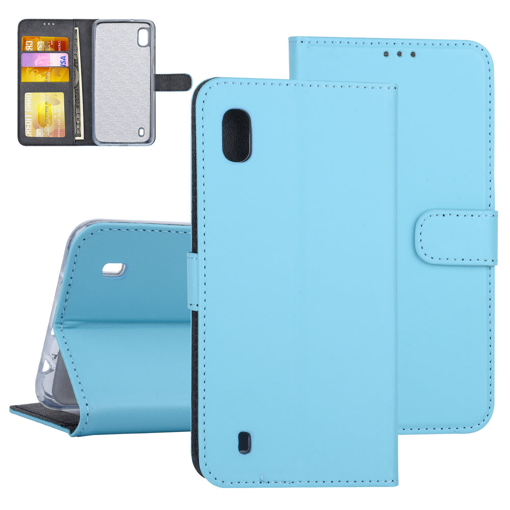 Blauw hoesje Samsung Galaxy A10 (2019) Book Case - Pasjeshouder - Magneetsluiting (A105F)-Hoesjes-Ilumina Benelux