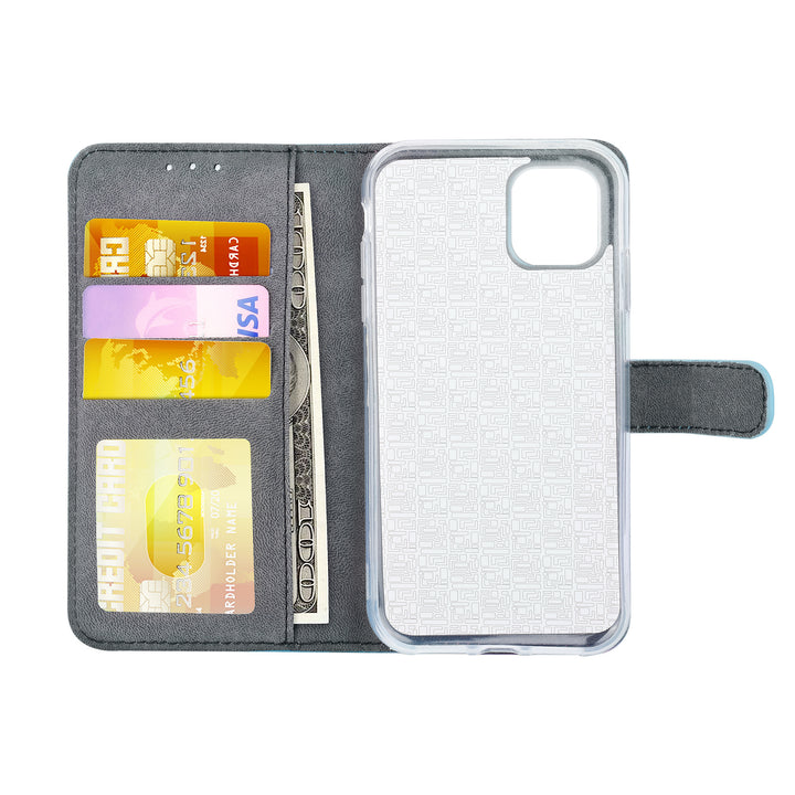 Blauw hoesje iPhone 11 - Book Case - Pasjeshouder - Magneetsluiting-Hoesjes-Ilumina Benelux