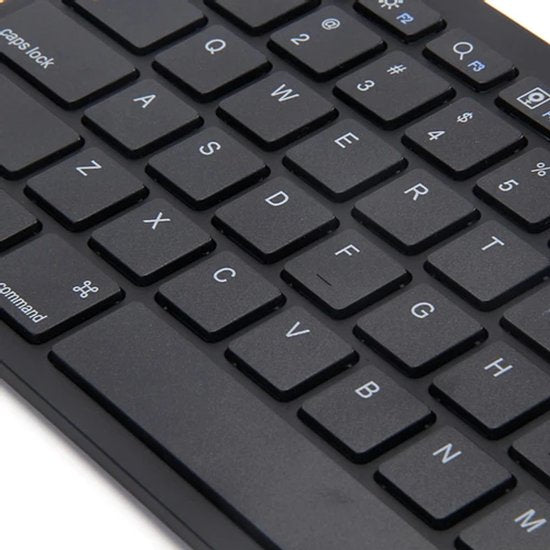Bluetooth Mini Toetsenbord – Draadloos – Geschikt voor Mac, Windows, iPad & Android – 10m Bereik – Zwart-Toetsenbord-Ilumina Benelux