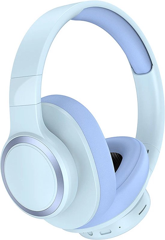 Bluetooth On-Ear Koptelefoon – Draadloos – HD Stereo – Met Microfoon – Geschikt voor iPhone/Samsung/Huawei/iPad/TV – Blauw-Koptelefoon-Ilumina Benelux