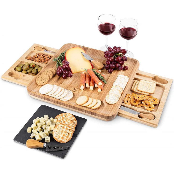 Borrelplank hout – Tapasplank serveerplank – Hapjesplank – Voor borrelpakket – Rechthoekig – Naturel