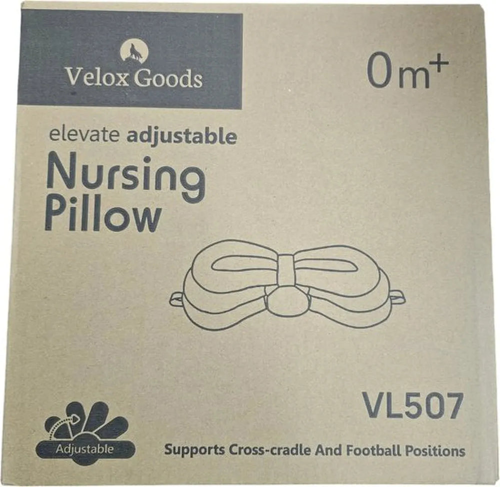Borstvoedingskussen ergonomisch – Verstelbaar 3-lagen – Ondersteunend & comfortabel – Afneembare wasbare hoes – Lichtgroen/Grijs/Wit-Voedingskussen-Ilumina Benelux