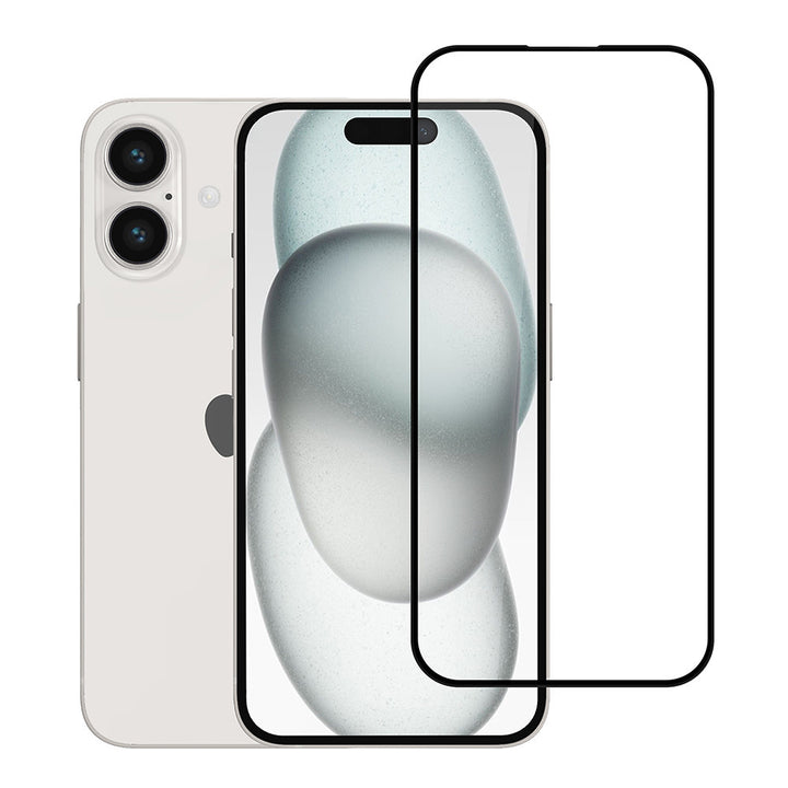TUNIQ iPhone 16 10D Full coverage Screenprotector - Zwarte Rand-Screenprotectors-Ilumina Benelux
