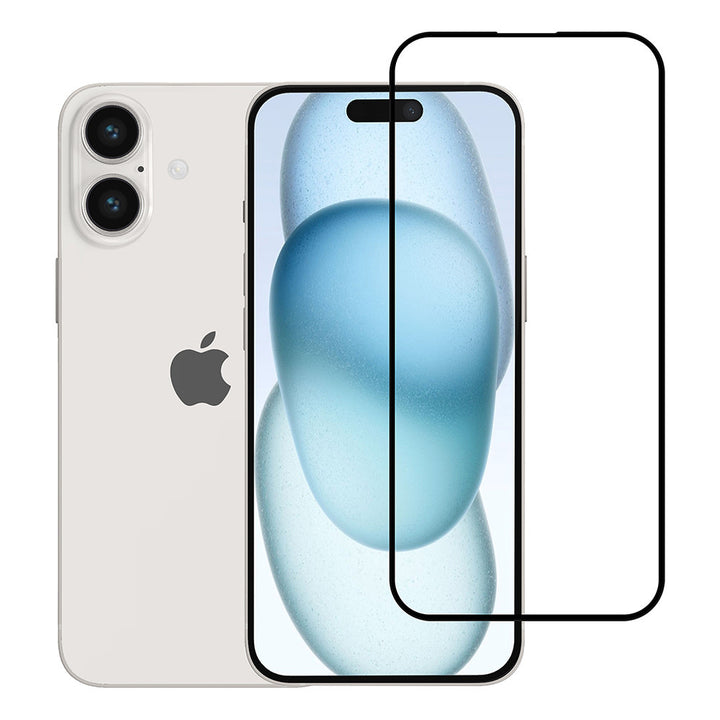 TUNIQ iPhone 16 Plus 10D Full coverage Screenprotector - Zwarte Rand-Screenprotectors-Ilumina Benelux