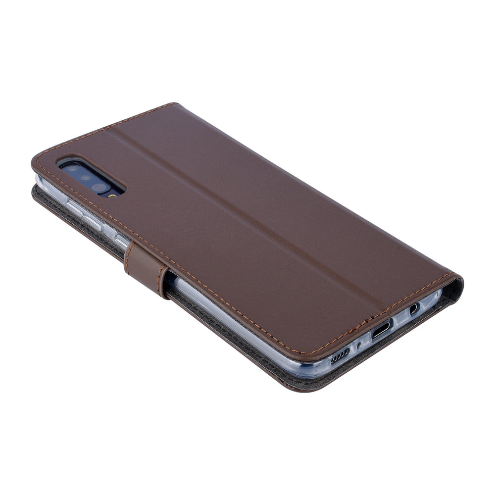 Bruin Book Case voor Samsung Galaxy A70 - Pasjeshouder - Magneetsluiting (A705F)-Hoesjes-Ilumina Benelux