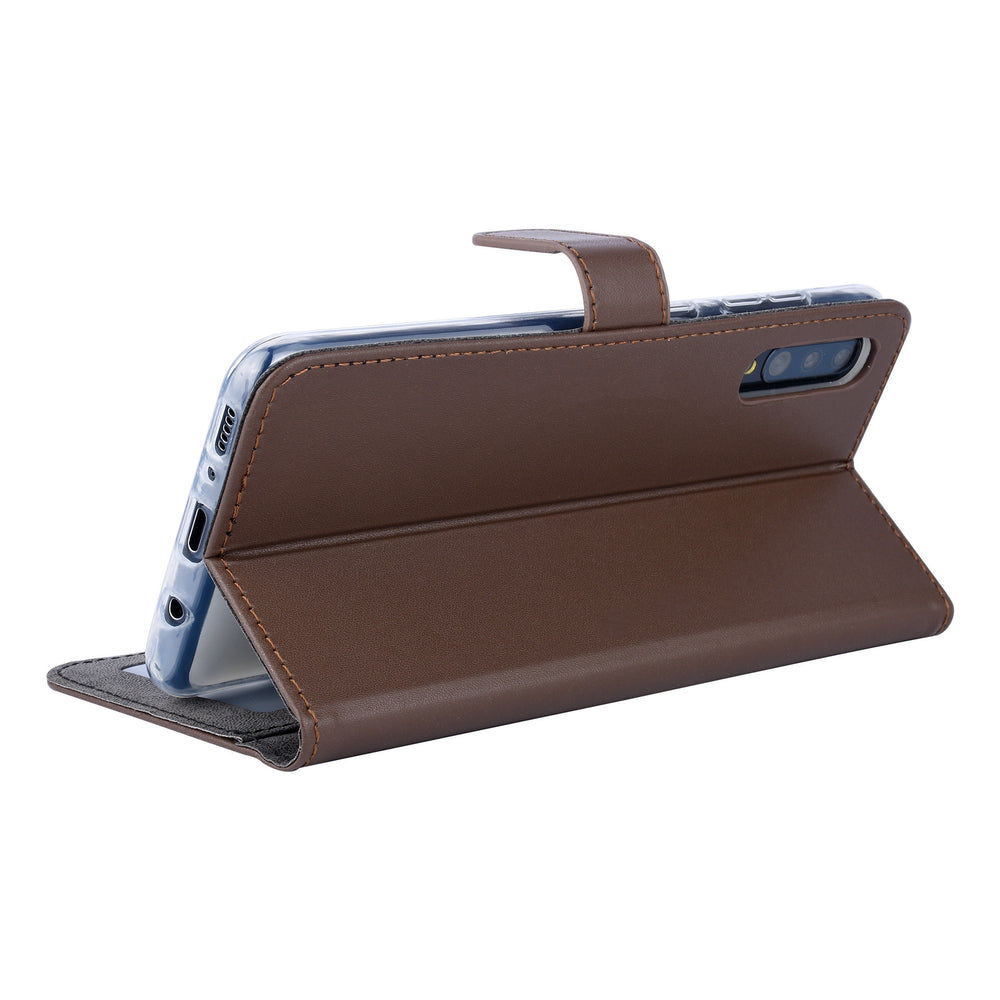 Bruin Book Case voor Samsung Galaxy A70 - Pasjeshouder - Magneetsluiting (A705F)-Hoesjes-Ilumina Benelux
