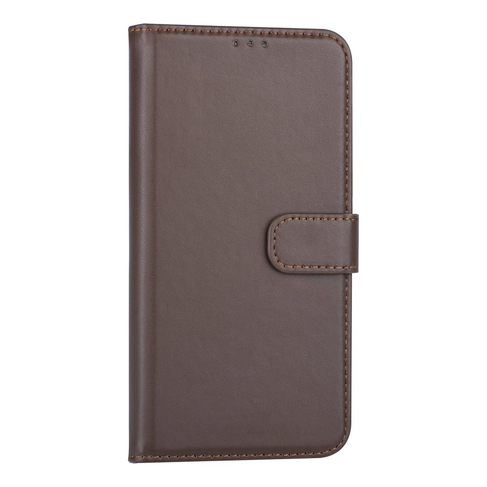 Bruin hoesje Samsung Galaxy A10 (2019) Book Case - Pasjeshouder - Magneetsluiting (A105F)-Hoesjes-Ilumina Benelux