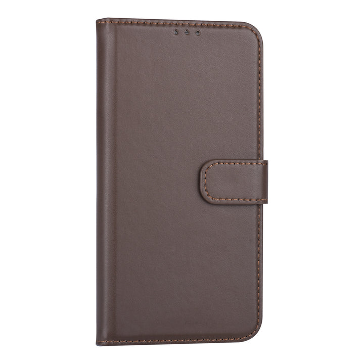 Bruin hoesje Samsung Galaxy A10 (2019) Book Case - Pasjeshouder - Magneetsluiting (A105F)-Hoesjes-Ilumina Benelux