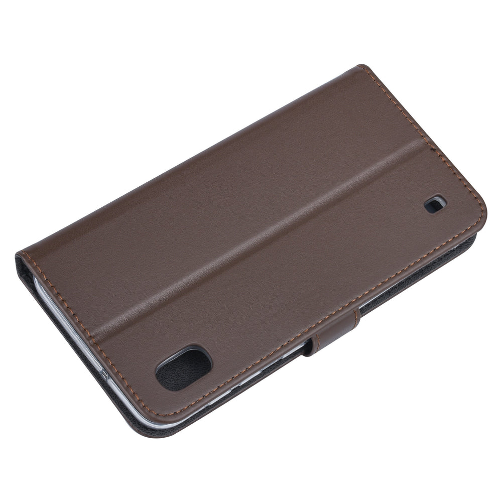 Bruin hoesje Samsung Galaxy A10 (2019) Book Case - Pasjeshouder - Magneetsluiting (A105F)-Hoesjes-Ilumina Benelux