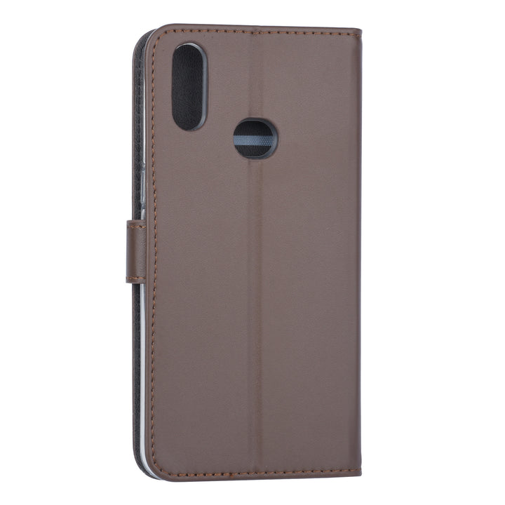 Bruin hoesje Samsung Galaxy A10s - Book Case - Pasjeshouder (A107F)-Hoesjes-Ilumina Benelux