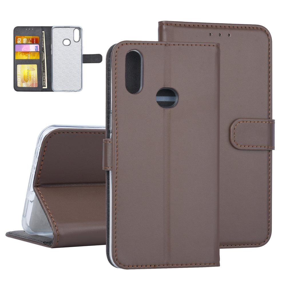 Bruin hoesje Samsung Galaxy A10s - Book Case - Pasjeshouder (A107F)-Hoesjes-Ilumina Benelux