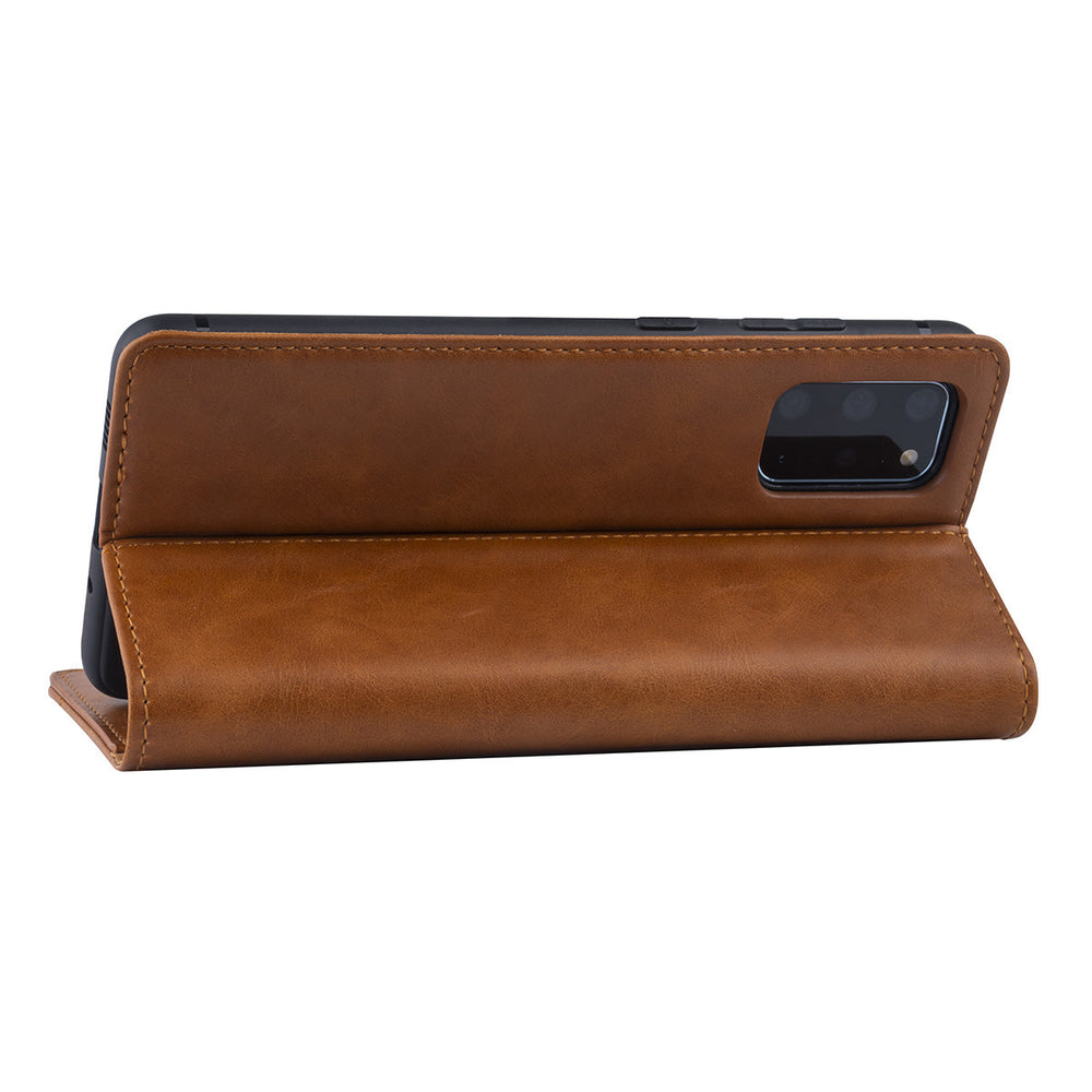 Bruin hoesje Samsung Galaxy S20 Plus - Book Case - PU leather-Hoesjes-Ilumina Benelux