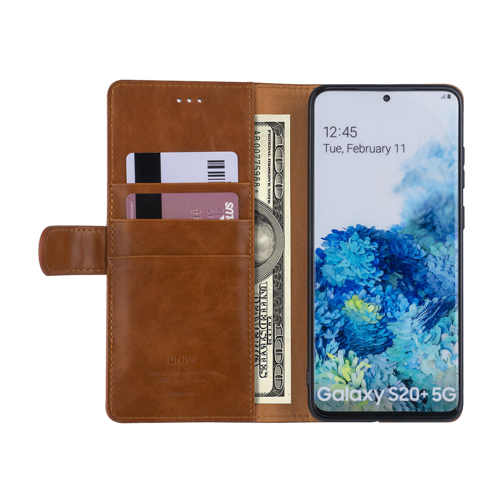 Bruin hoesje Samsung Galaxy S20 Plus - Book Case - PU leather-Hoesjes-Ilumina Benelux