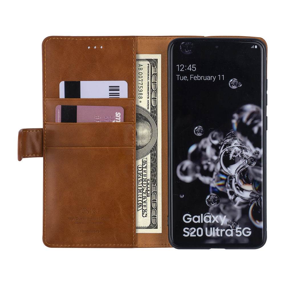 Bruin hoesje Samsung Galaxy S20 Ultra - Book Case - PU leather-Hoesjes-Ilumina Benelux