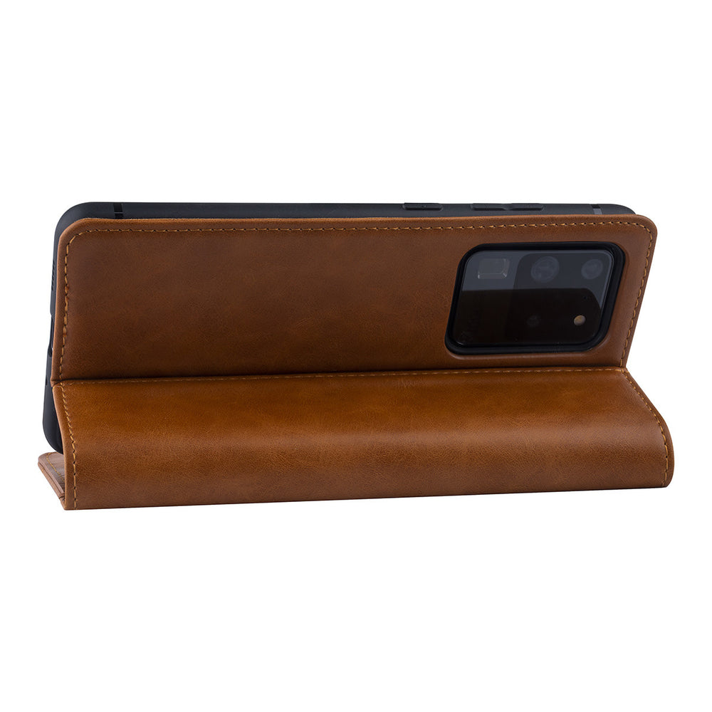 Bruin hoesje Samsung Galaxy S20 Ultra - Book Case - PU leather-Hoesjes-Ilumina Benelux