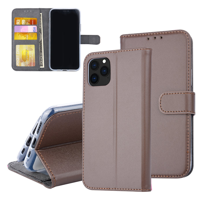 Bruin hoesje iPhone 11 Pro - Book Case - Pasjeshouder - Magneetsluiting-Hoesjes-Ilumina Benelux