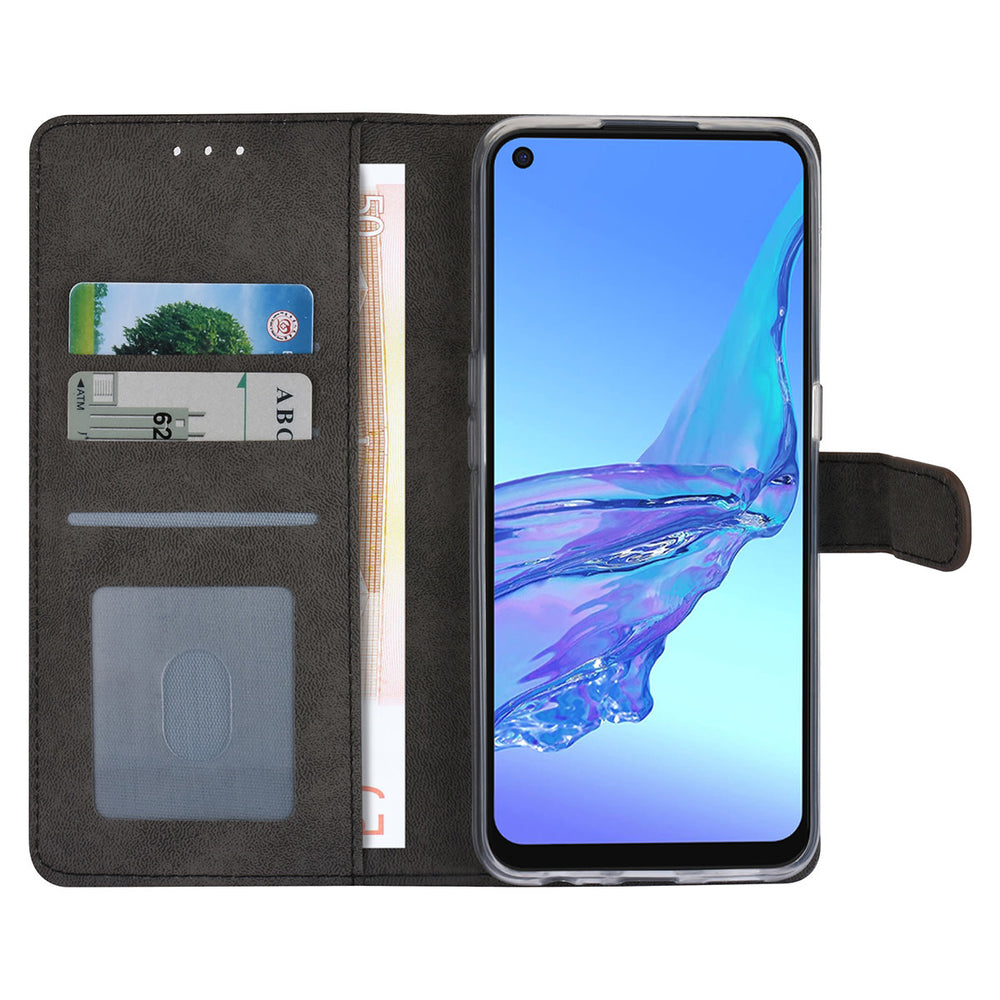 Bruin hoesje voor Oppo A53s - Book Case - Pasjeshouder - Magneetsluiting-Hoesjes-Ilumina Benelux