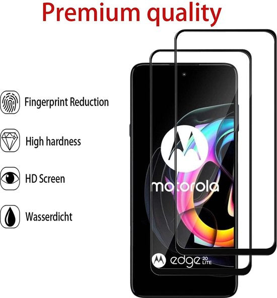 Motorola Edge 20 Lite – Camera Lens & Screenprotector 9H Gehard Glas – 4-Pack-Ilumina Benelux