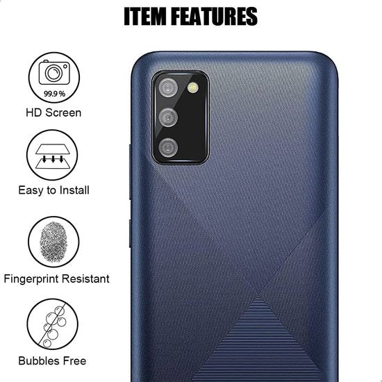 Samsung Galaxy A02s Camera Lens protector 9H Gehard Glas – 1-Pack-Ilumina Benelux