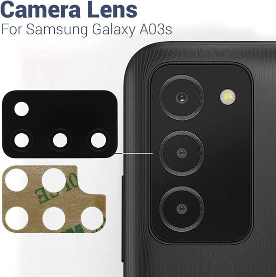 Camera Lens Protector – Samsung Galaxy A03s – 9H Gehard Glas – Anti-kras – 2-Pack-Ilumina Benelux