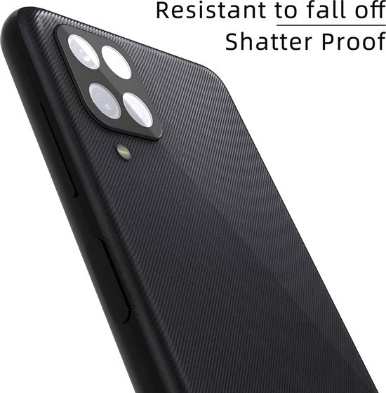 Camera Lens Protector – Samsung Galaxy A12 – 3-Pack – Gehard Glas – Camera Bescherming – Zwart-Ilumina Benelux