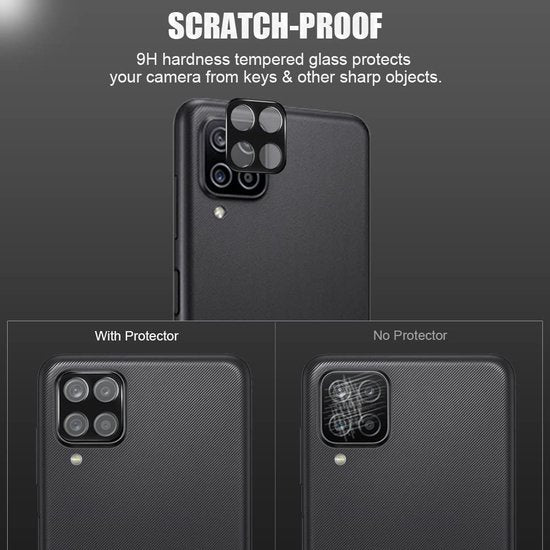 Camera Lens Protector – Samsung Galaxy A12 5G – 9H Gehard Glas – Anti-kras – 1-Pack-Ilumina Benelux