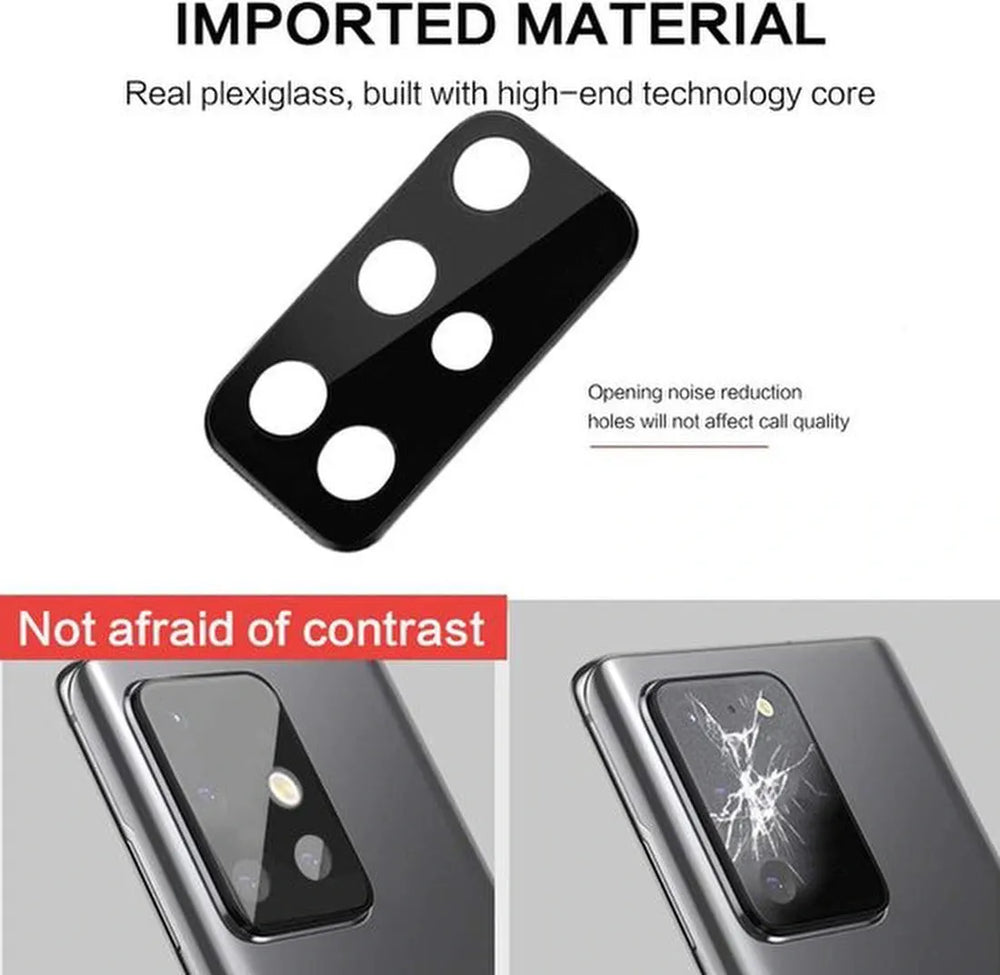 Camera Lens Protector – Samsung Galaxy A13 4G – 3-Pack – Gehard Glas – Zwart-Ilumina Benelux