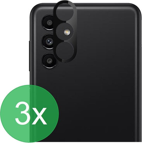 Camera Lens Protector – Samsung Galaxy A13 5G / A04s – 3-Pack – Gehard Glas – Zwart-Ilumina Benelux