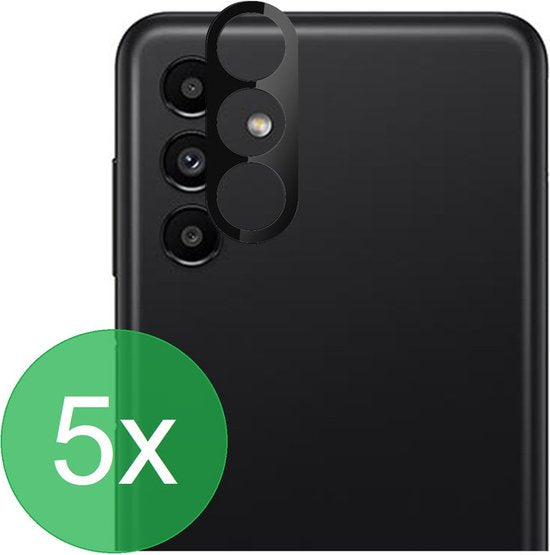 Camera Lens Protector – Samsung Galaxy A13 5G / A04s – 5-Pack – Gehard Glas – Zwart-Ilumina Benelux
