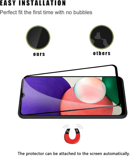 Samsung Galaxy A22 4G – Camera Lens & Full Screenprotector Glas – 2-Pack-Ilumina Benelux