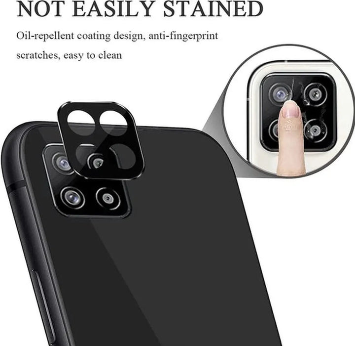 Camera Lens Protector – Samsung Galaxy A22 5G – 4-Pack – Gehard Glas – Zwart-Ilumina Benelux